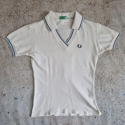 Fred Perry SPORTSWEAR POLO SHIRT VINTAGE WOMENS - White - Size XS