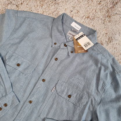 Carhartt SHIRT WORK WEAR OUTDOORS UTILITY NEW - Blue - Size XL