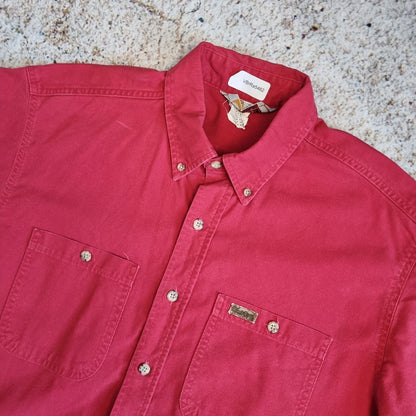 Carhartt WORK WEAR SHIRT SHORT SLEEVE PLAIN - Red - Size L