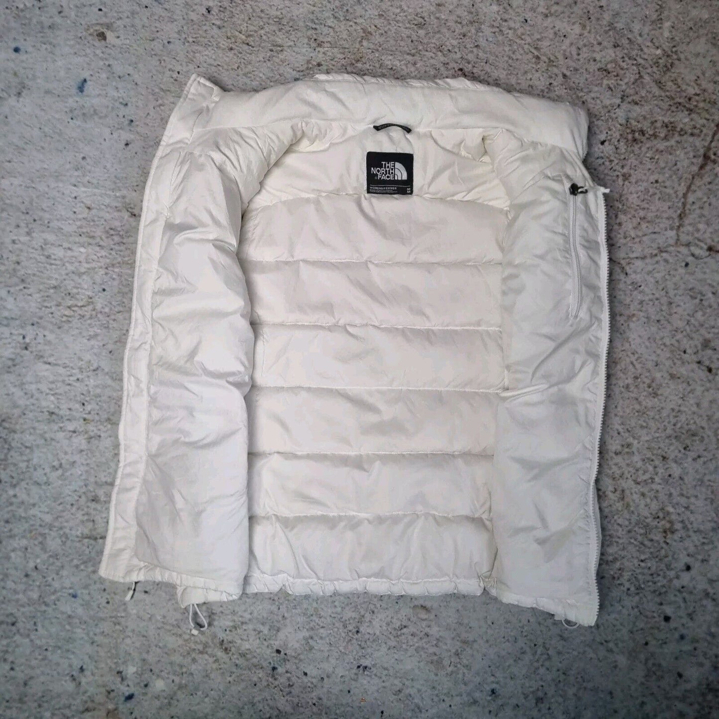 The North Face Womens Nuptse Puffer Gilet Down 700 Fill Size M White Vest