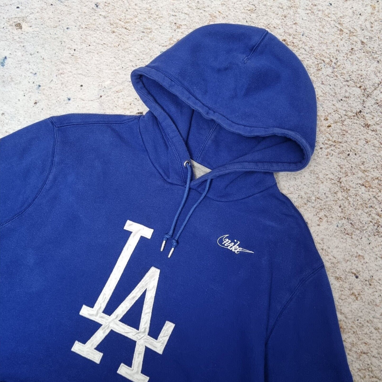 Nike LA Dodgers Hoodie  Logo Centre Swoosh Size L Vintage MLB Hooded Swoosh