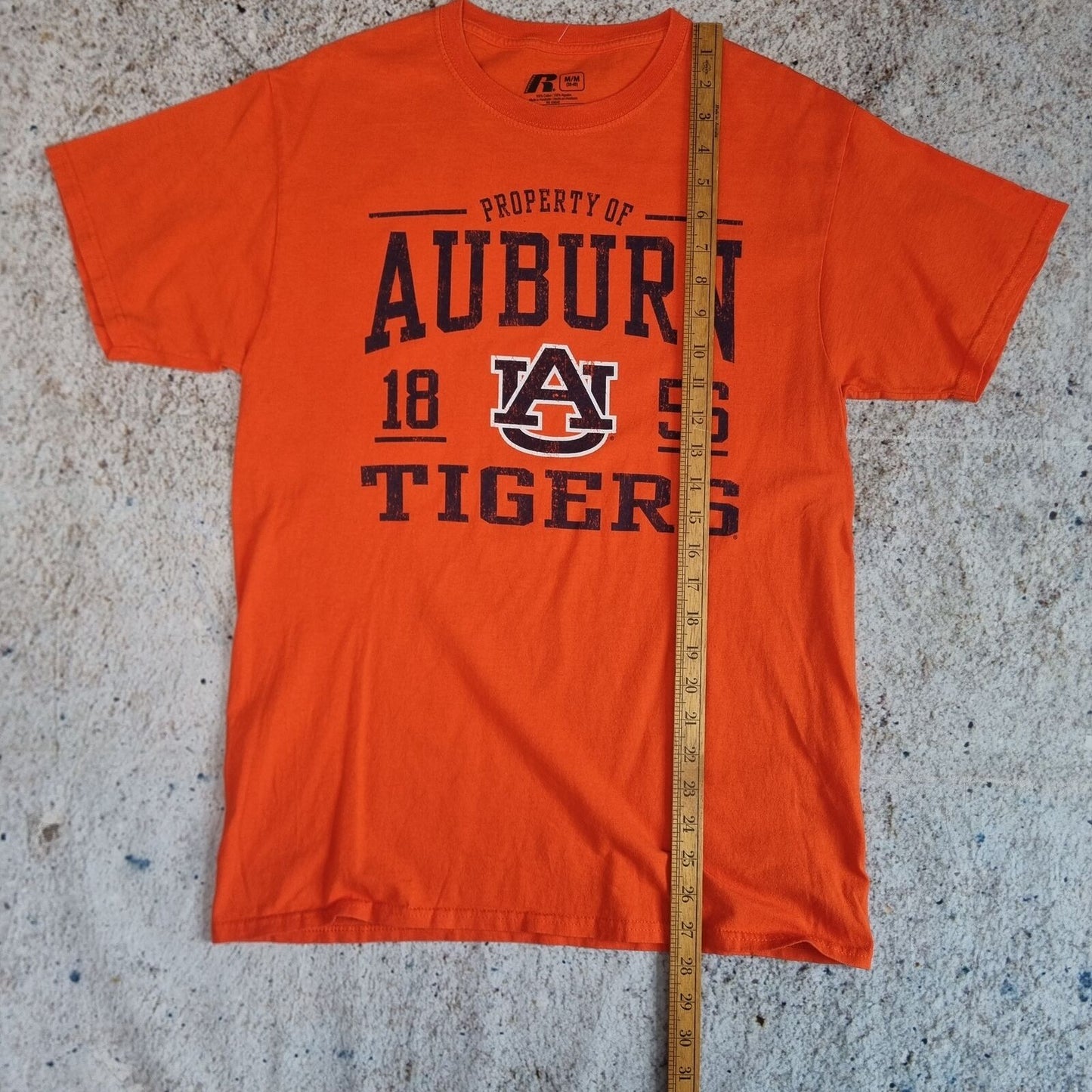 Russel Athletic T-SHIRT AUBURN TIGERS USA COLLEGE TOP TEE - Orange - Size M