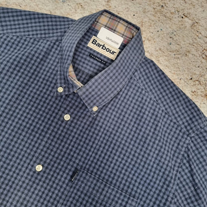 Barbour COUNTRY GINGHAM SHIRT TAILORED FIT CHECK - Blue - Size M