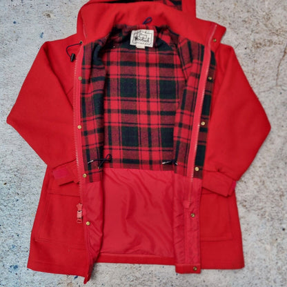 Woolrich Wool Parka Coat - Red WOMENS Size M