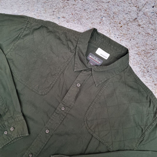 Woolrich SHIRT LODEN SOLID MENS  - Green - Size XL