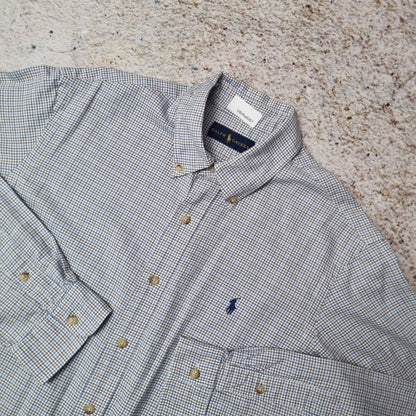 Ralph Lauren OXFORD SHIRT CHECK GINGHAM - Blue - Size L