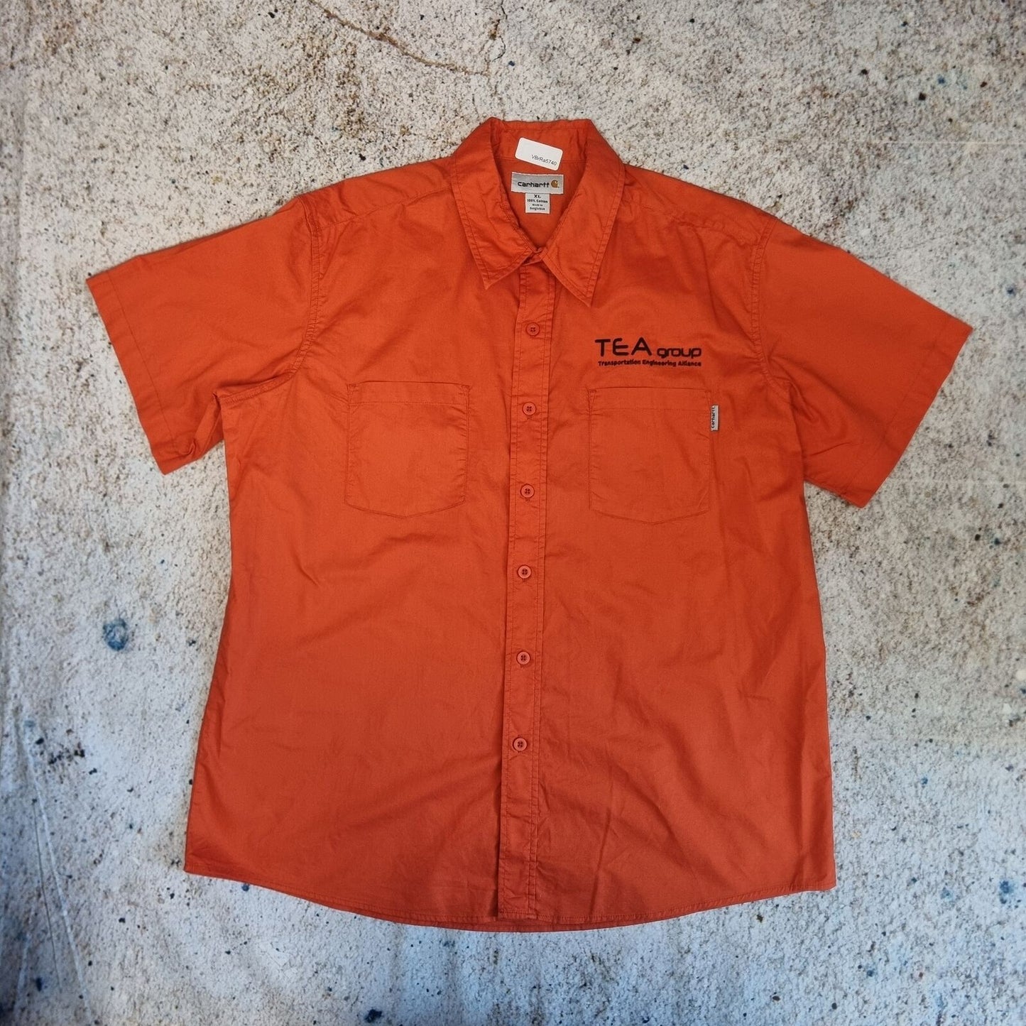 Carhartt SHIRT WORK WEAR OUTDOORS UTILITY SHORT SLEEVE - Orange - Size XL