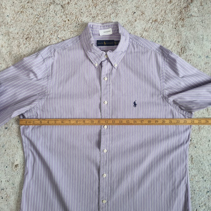 Ralph Lauren OXFORD SHIRT STRIPE 42  - Purple - Size 16.5