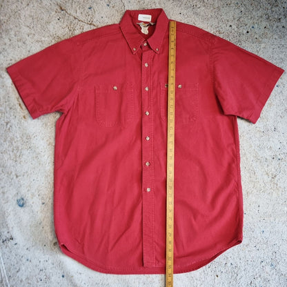 Carhartt WORK WEAR SHIRT SHORT SLEEVE PLAIN - Red - Size L