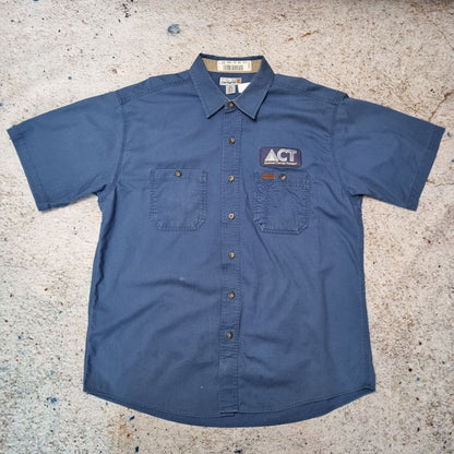 Carhartt SHIRT WORK WEAR OVER SHIRT SHORT SLEEVE - Blue - Size XL