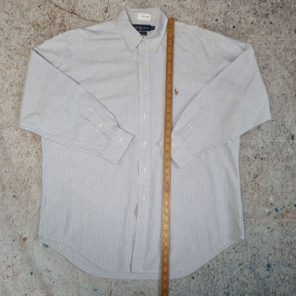 Carhartt OXFORD SHIRT YARMOUTH STRIPE 34 - Blue - Size 16.5