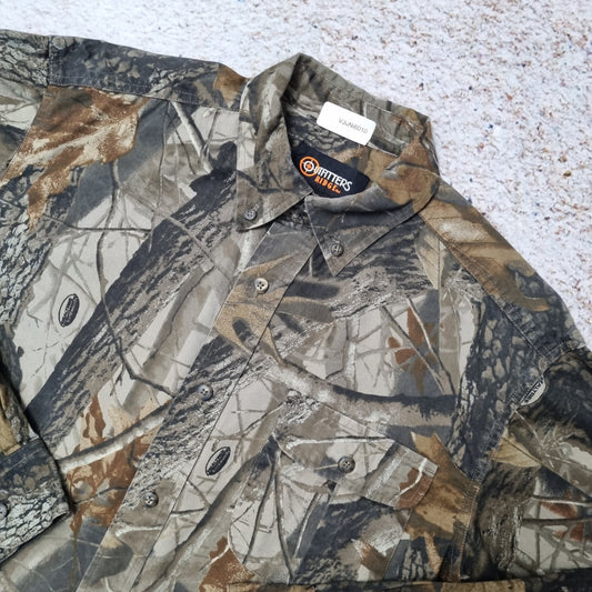 Outfitters Ridge SHIRT REAL TREE FLANNEL STYLE CAMO  - Brown - Size M