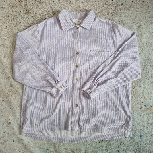 L.L BEAN CORDUROY OVER SHIRT WOMENS  - Purple - Size XL