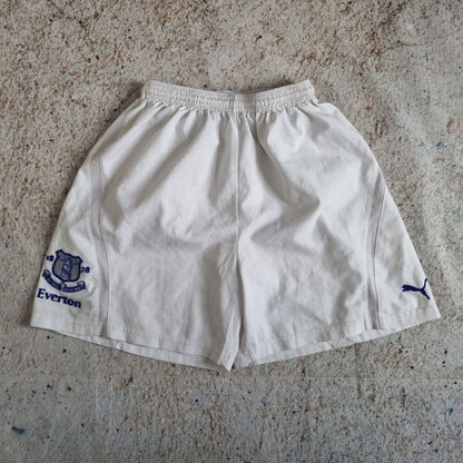 Puma Everton Sports Shorts Size XS W30 White