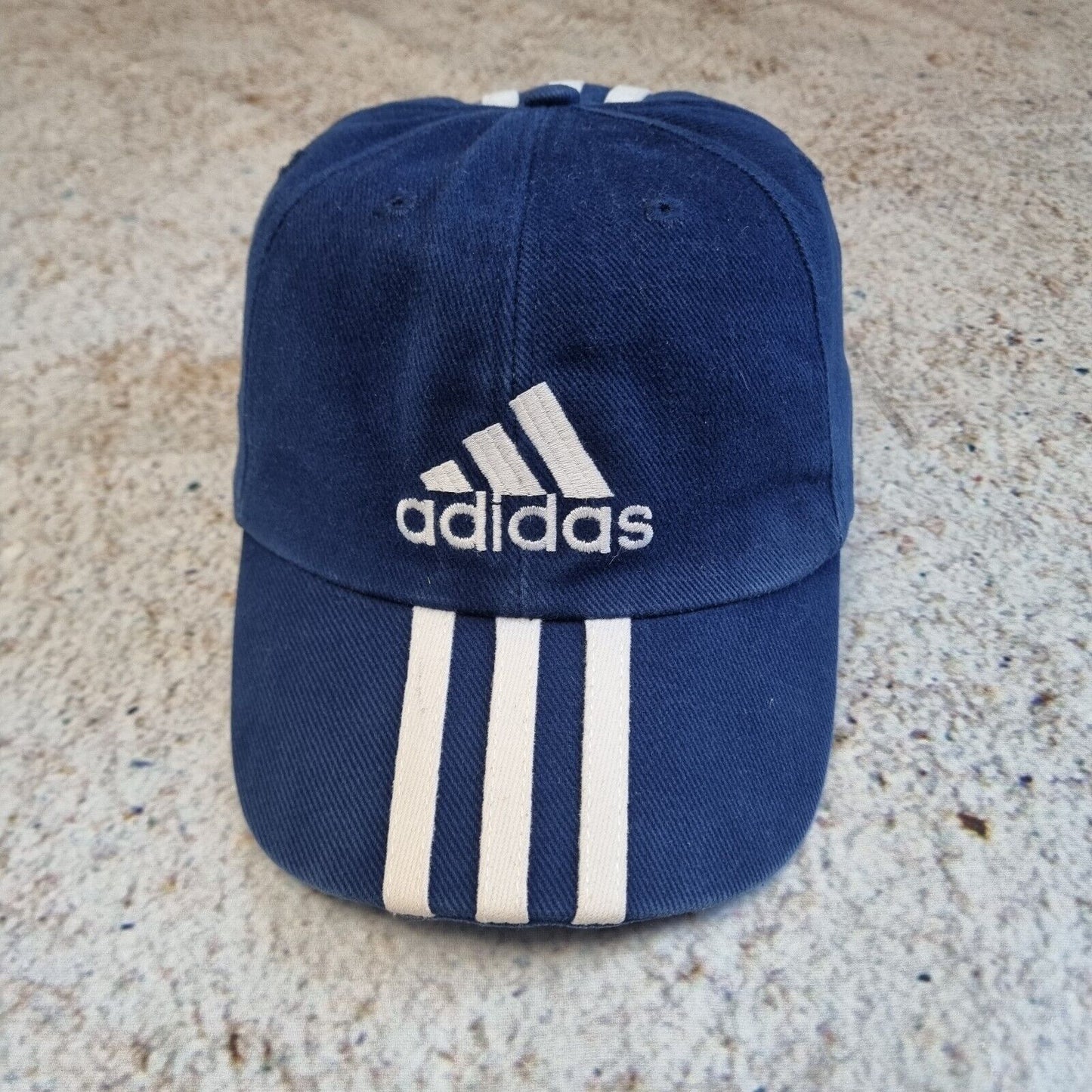 Vintage Adidas Cap 90s Baseball Festival Snapback Adjustable Hat Navy