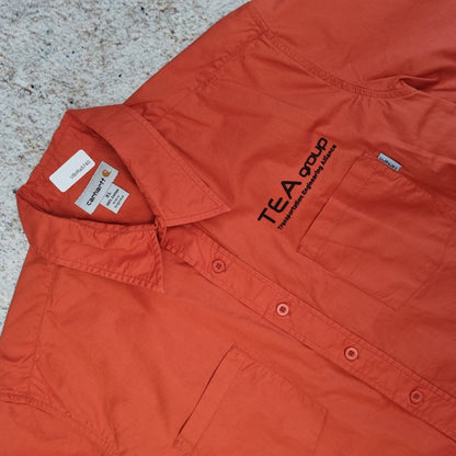 Carhartt SHIRT WORK WEAR OUTDOORS UTILITY SHORT SLEEVE - Orange - Size XL