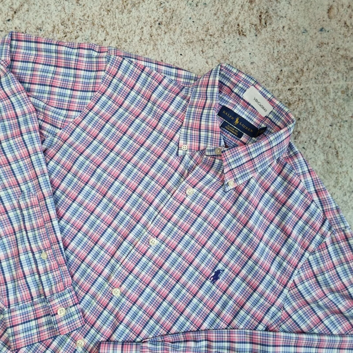 Ralph Lauren OXFORD SHIRT CLASSIC FIT PERFORMANCE CHECK  - Pink - Size S