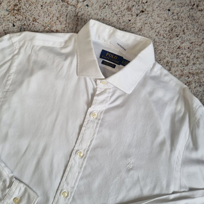 Ralph Lauren OXFORD SHIRT CUSTOM FIT STRETCH 43 - White - Size 17