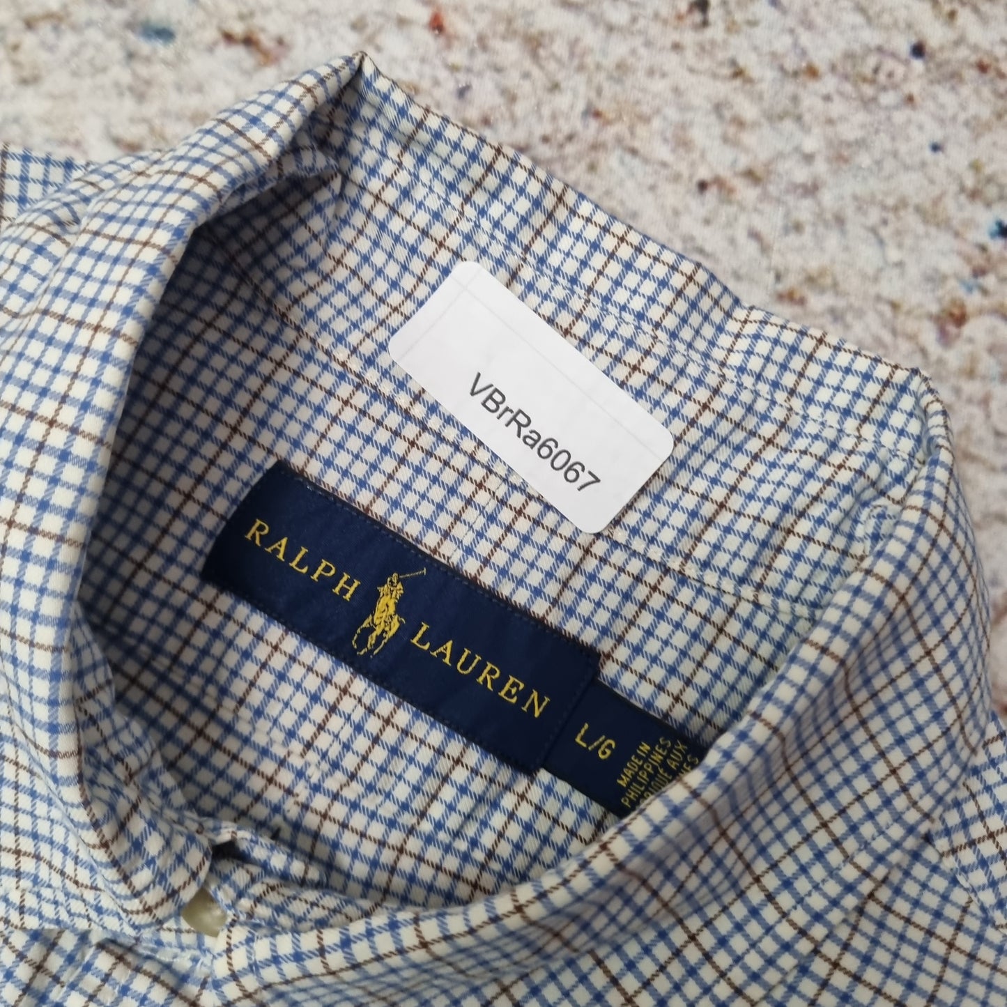 Ralph Lauren OXFORD SHIRT CHECK GINGHAM - Blue - Size L