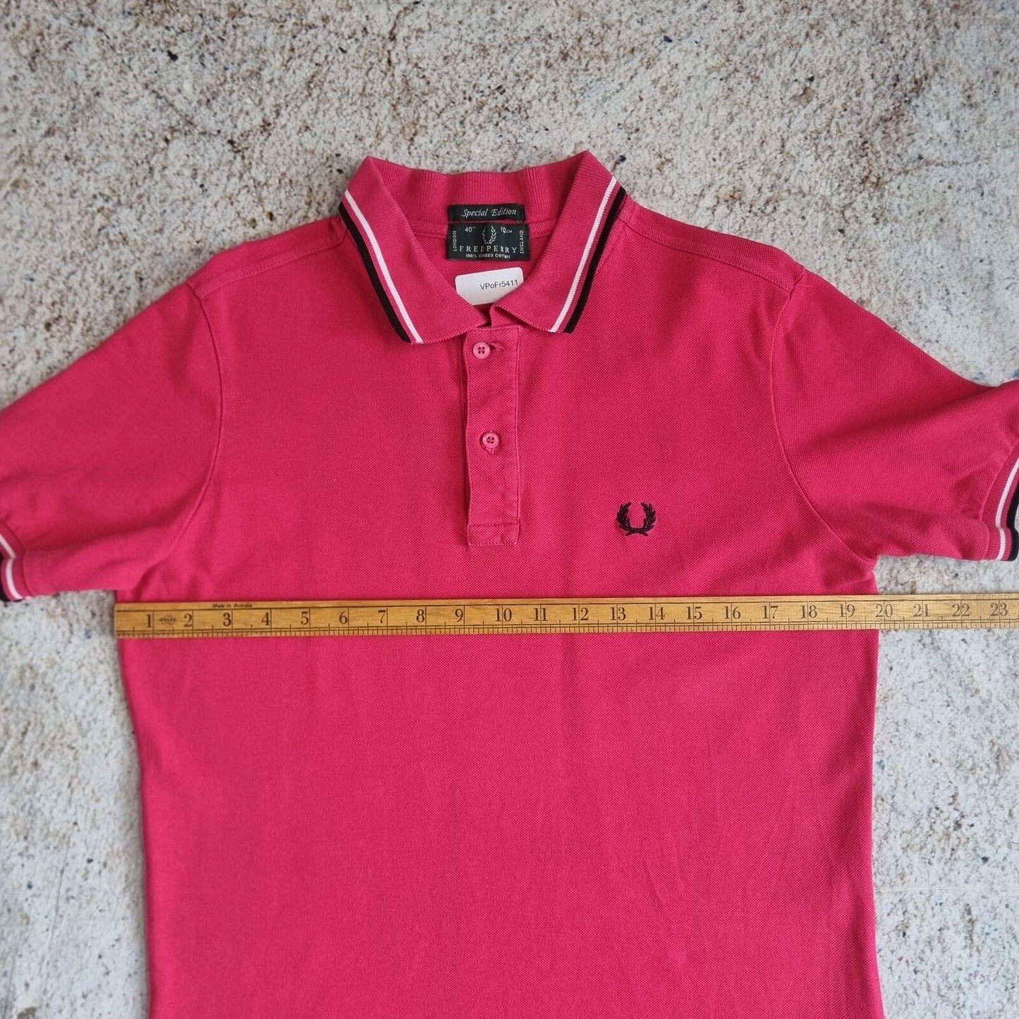 Fred Perry POLO SHIRT SPECIAL EDITION 40' - Pink - Size M