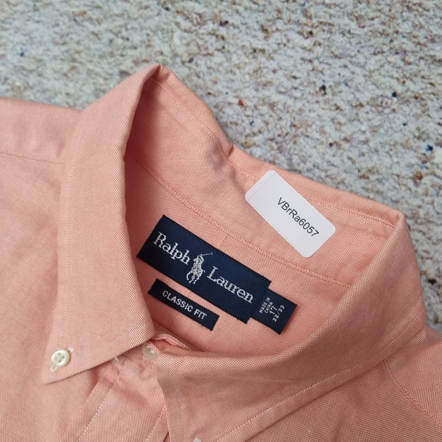 Ralph Lauren OXFORD SHIRT CLASSIC FIT 32-33 XL - Orange - Size 17