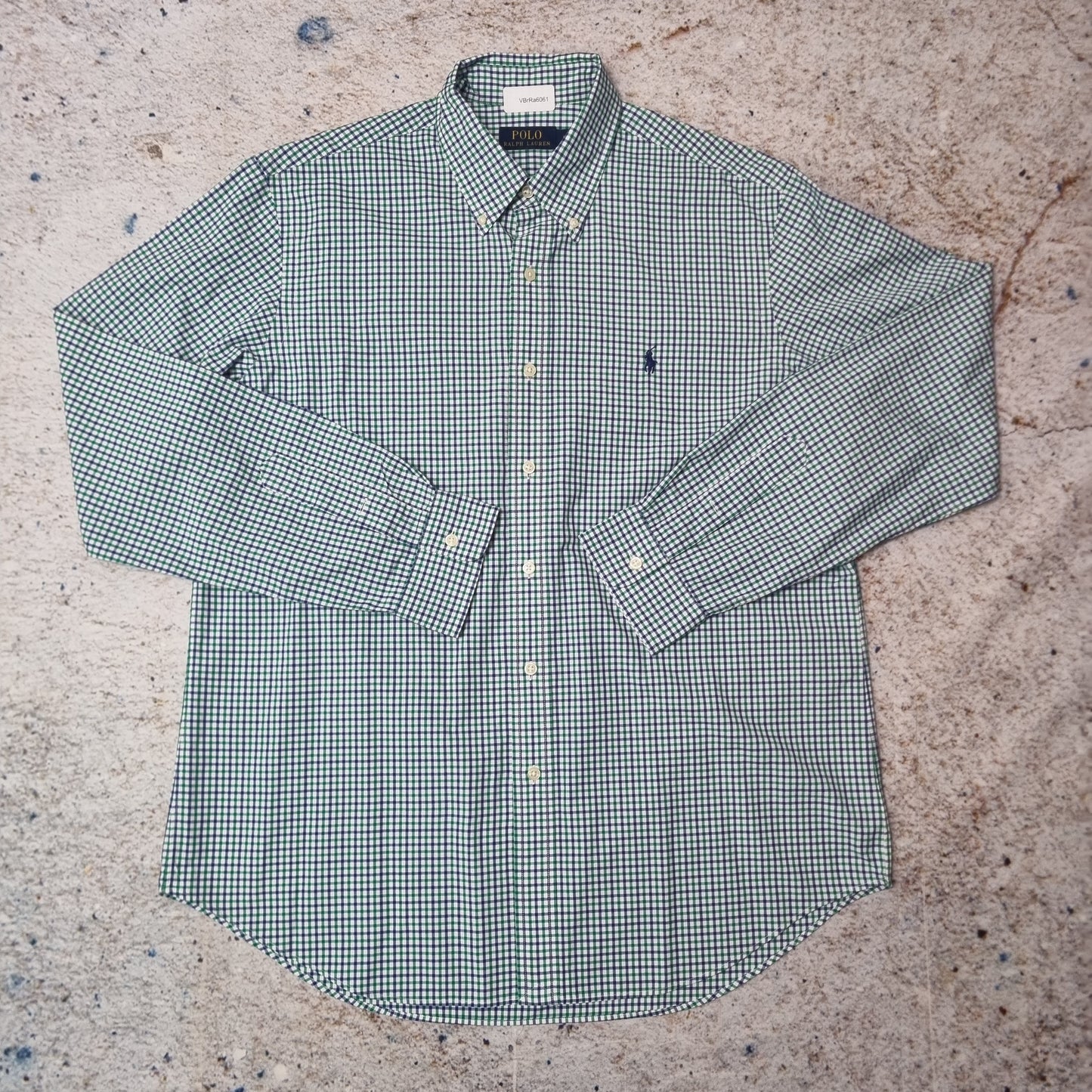 Polo Ralph Lauren OXFORD SHIRT CHECK GINGHAM WIMBLEDON COLOUR - Green - Size L