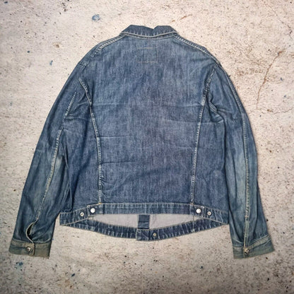 Levis Engineered Denim Jacket Mens Blue Denim Vintage Y2K Size XL