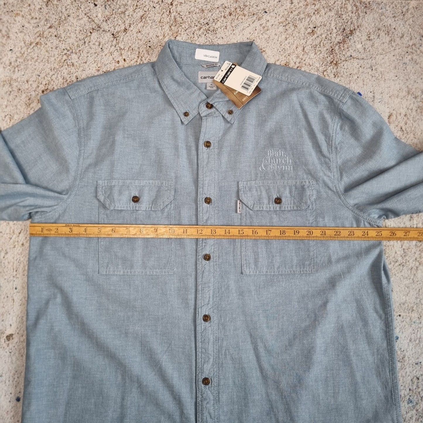 Carhartt SHIRT WORK WEAR OUTDOORS UTILITY NEW - Blue - Size XL