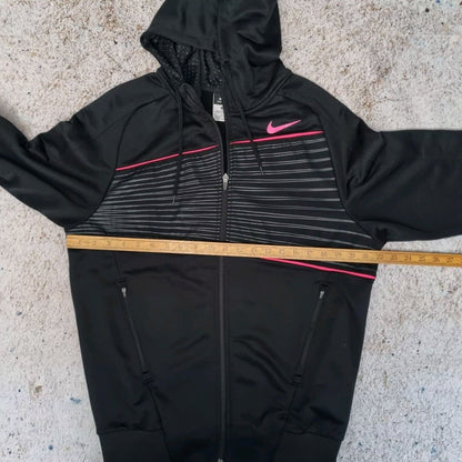 NIKE MERCURIAL MVSF FOOTBALL FULL ZIP TRACK JACKET BLACK PINK SIZE M