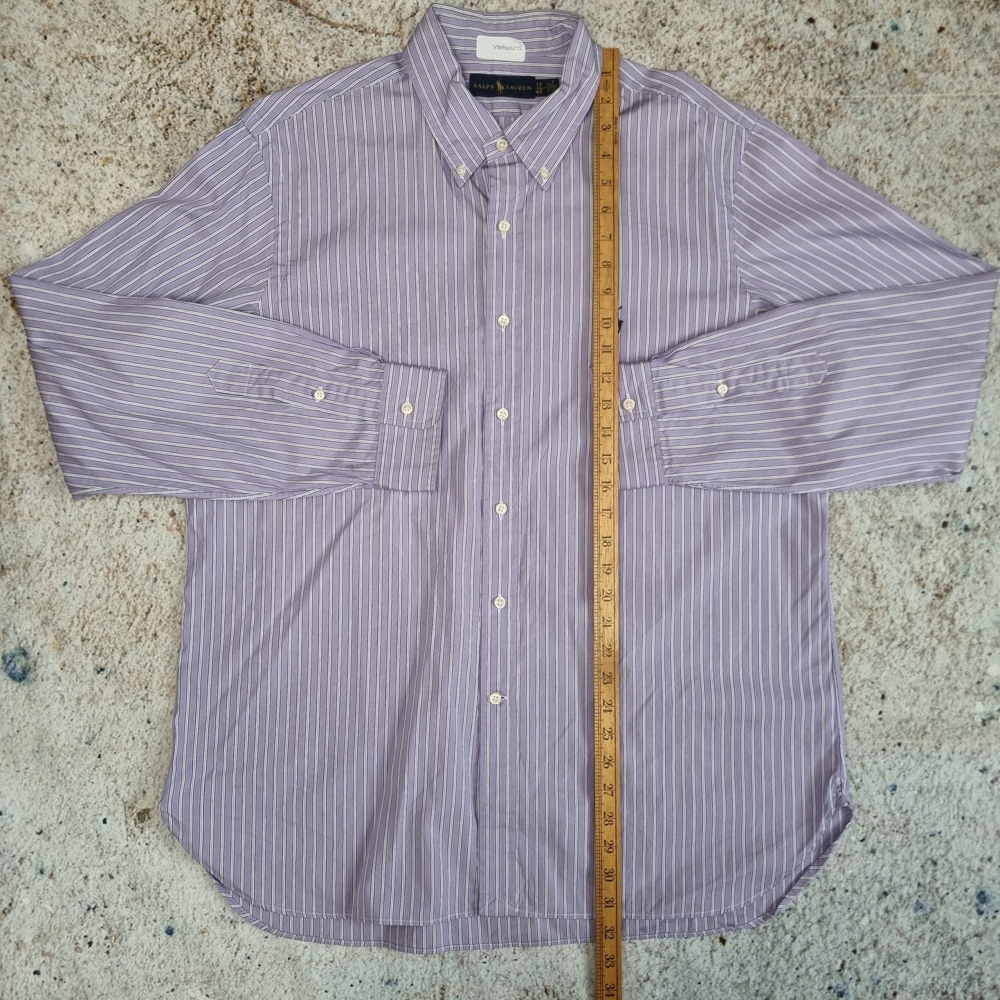 Ralph Lauren OXFORD SHIRT STRIPE - Purple - Size 17