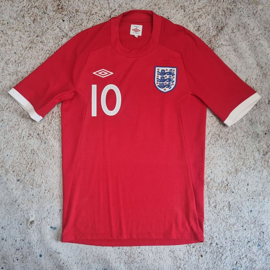 Umbro ENGLAND JERSEY FOOTBALL SHIRT 2002 ROONEY #10 - Red - Size 36