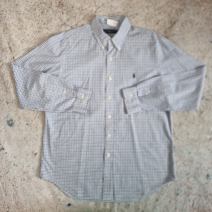 Ralph Lauren OXFORD SHIRT CHECK  - Blue - Size L