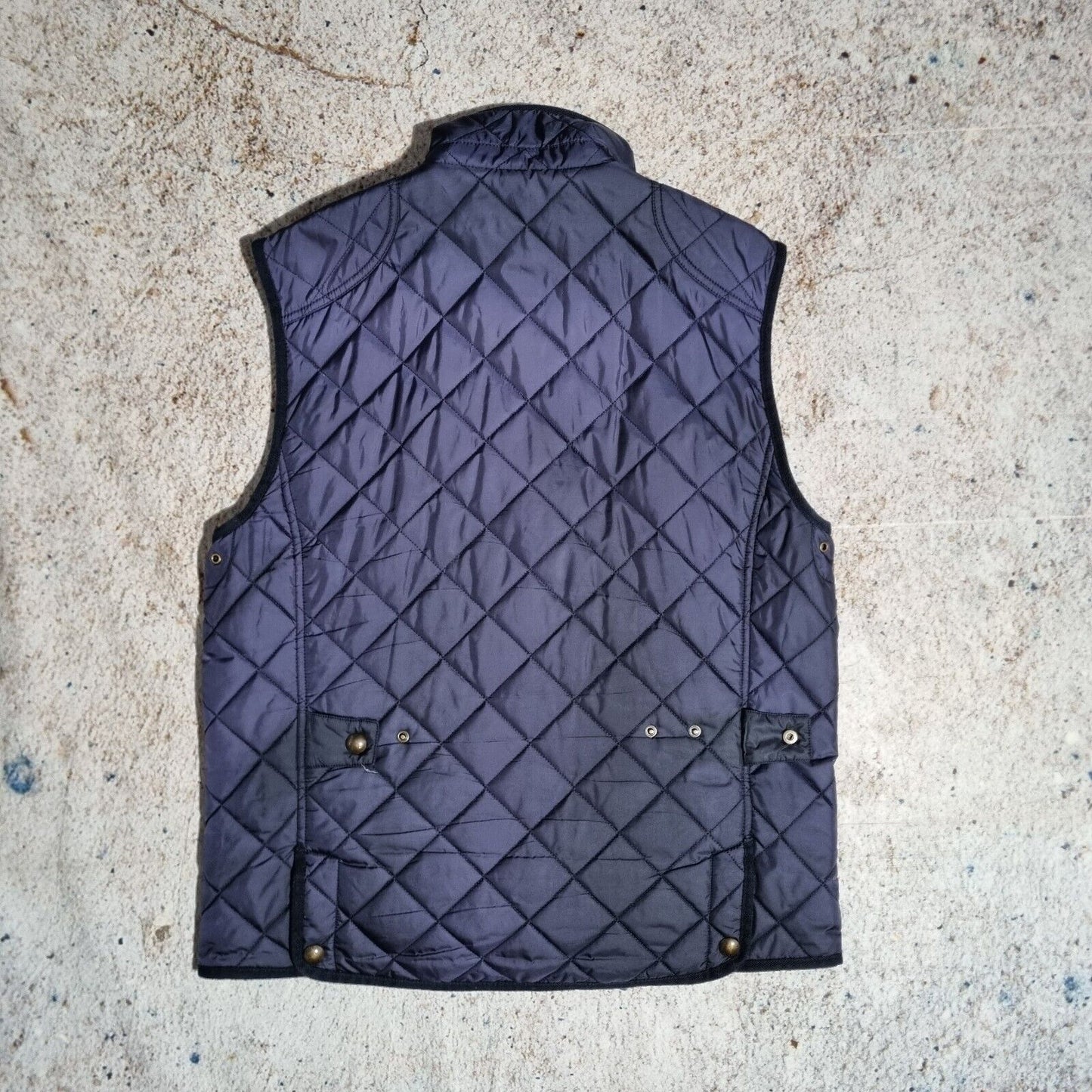 Ralph Lauren Polo Blue Gilet Mens Diamond Quilt Puffer Bodywarmer Vest Medium