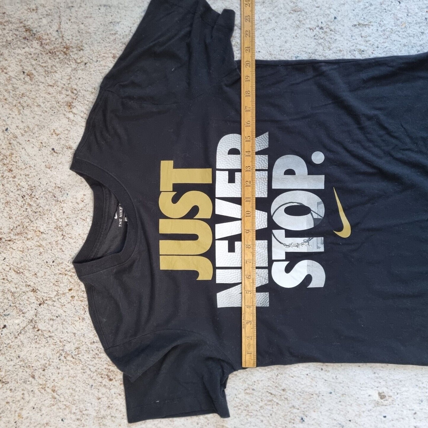 Nike Basketball Dri Fit Tshirt Size M Black Just Never Stop