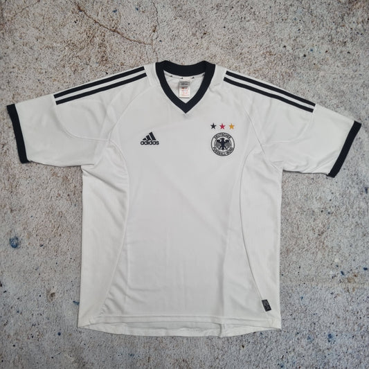 Adidas GERMANY JERSEY FOOTBALL SHIRT 2002 - White - Size L