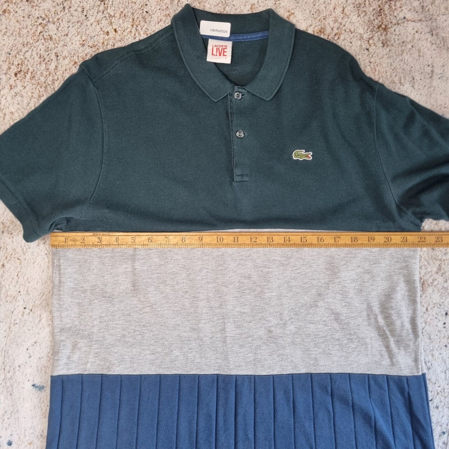 Lacoste POLO SHIRT COLOUR BLOCK - Green - Size L