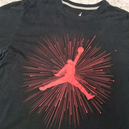 Nike Air jordan t shirt Size XL Black Graphic Top Jumpman