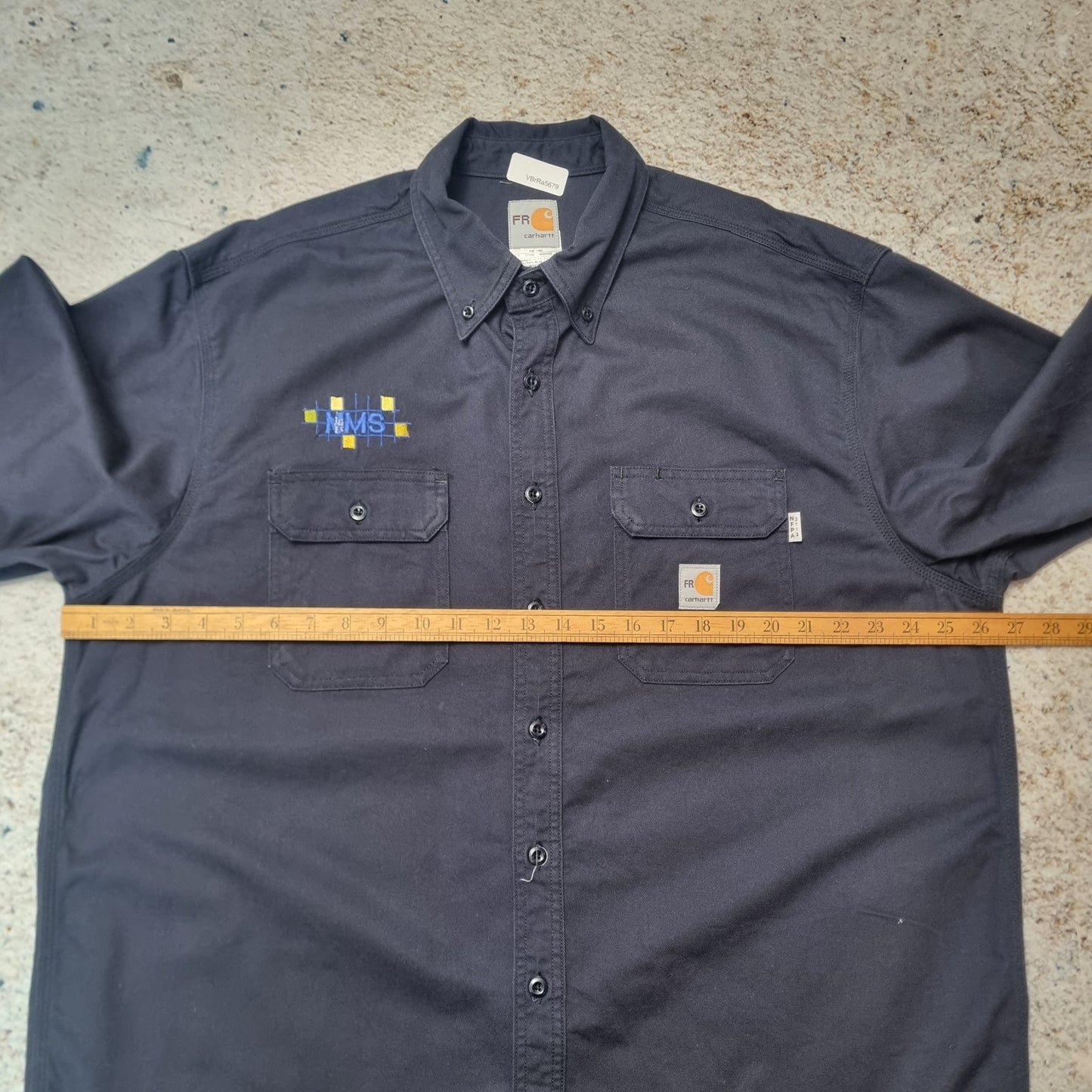 Carhartt FR SHIRT HEAVYWEIGHT WORK WEAR  - Blue - Size XL