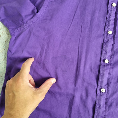 Ralph Lauren OXFORD SHIRT PLAIN - Purple - Size XL