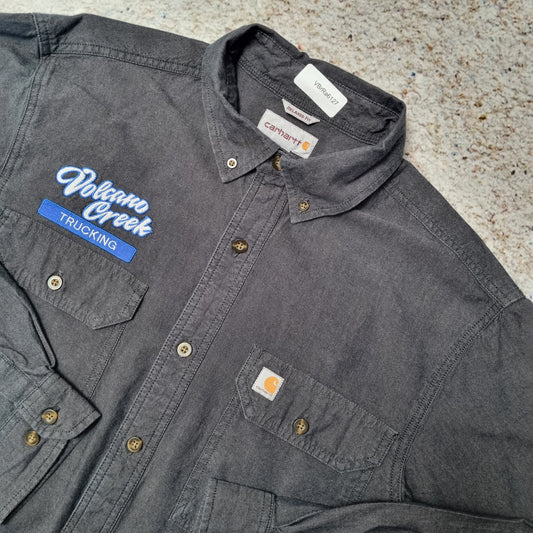 Carhartt CHAMBRAY SHIRT WORK WEAR L/S - Black - Size M