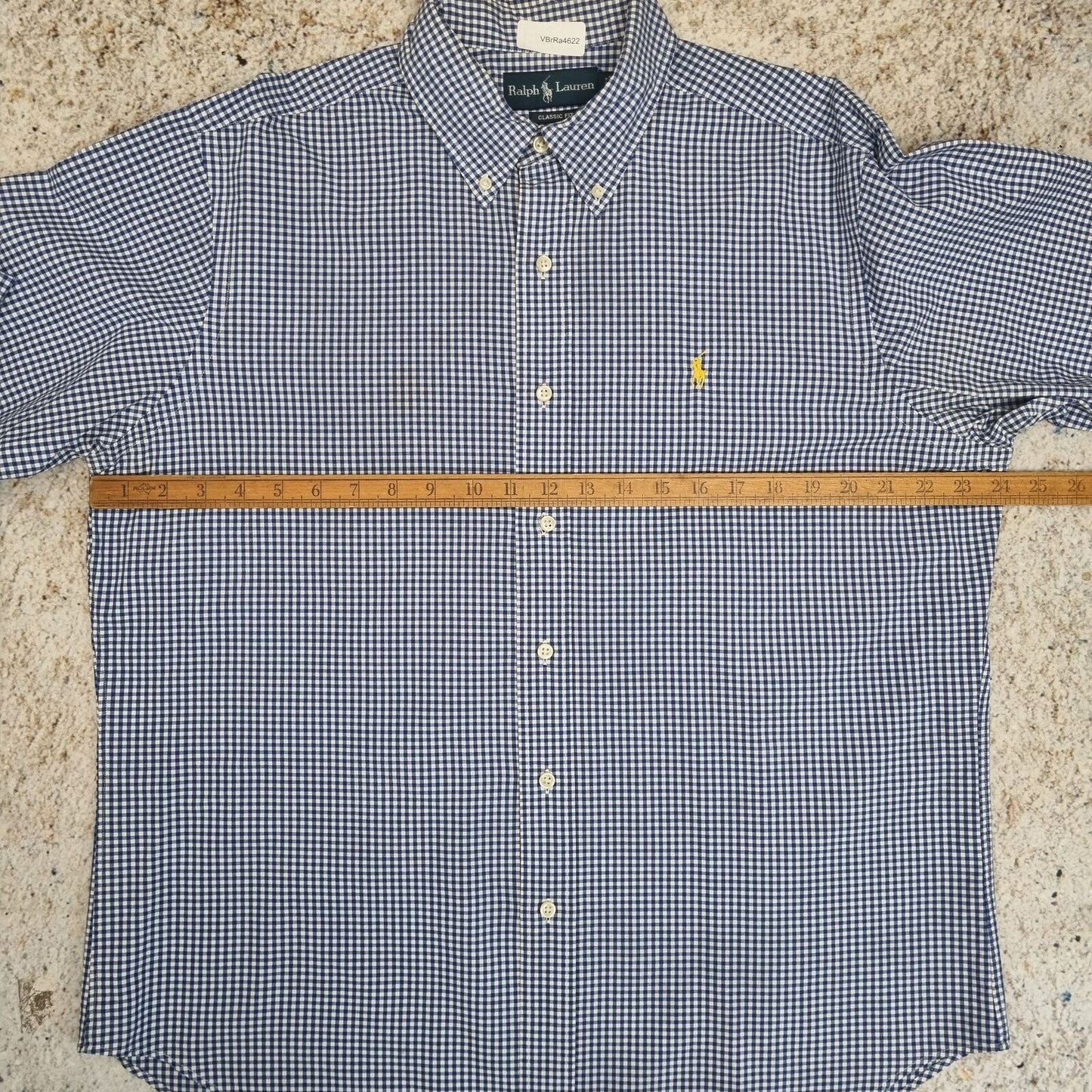 Ralph Lauren OXFORD SHIRT CLASSIC FIT CHECK PLAID - Blue - Size L