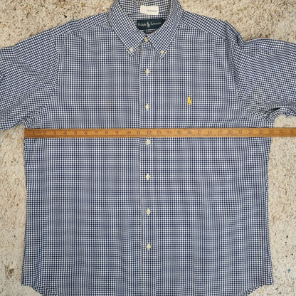 Ralph Lauren OXFORD SHIRT CLASSIC FIT CHECK PLAID - Blue - Size L