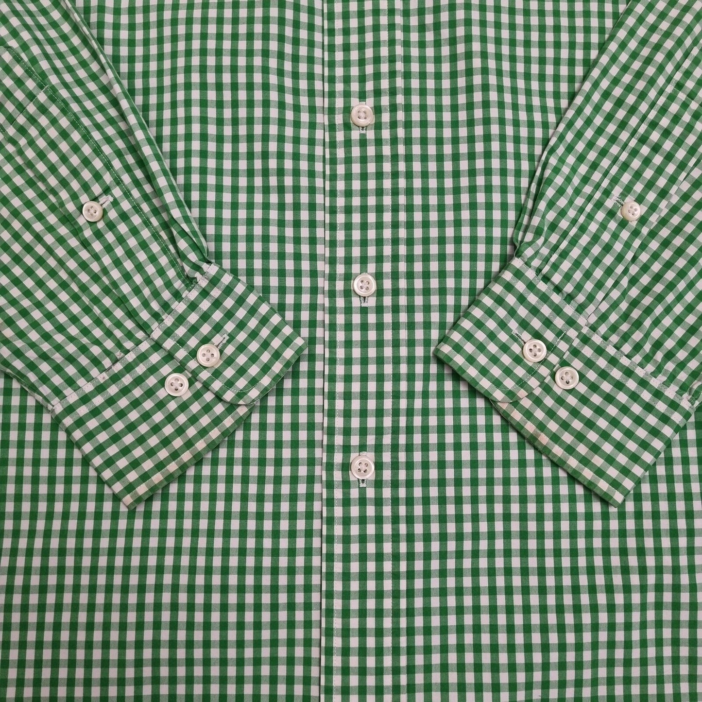 Ralph Lauren OXFORD SHIRT CLASSIC FIT CHECK PLAID - Green - Size 15.5 34/35