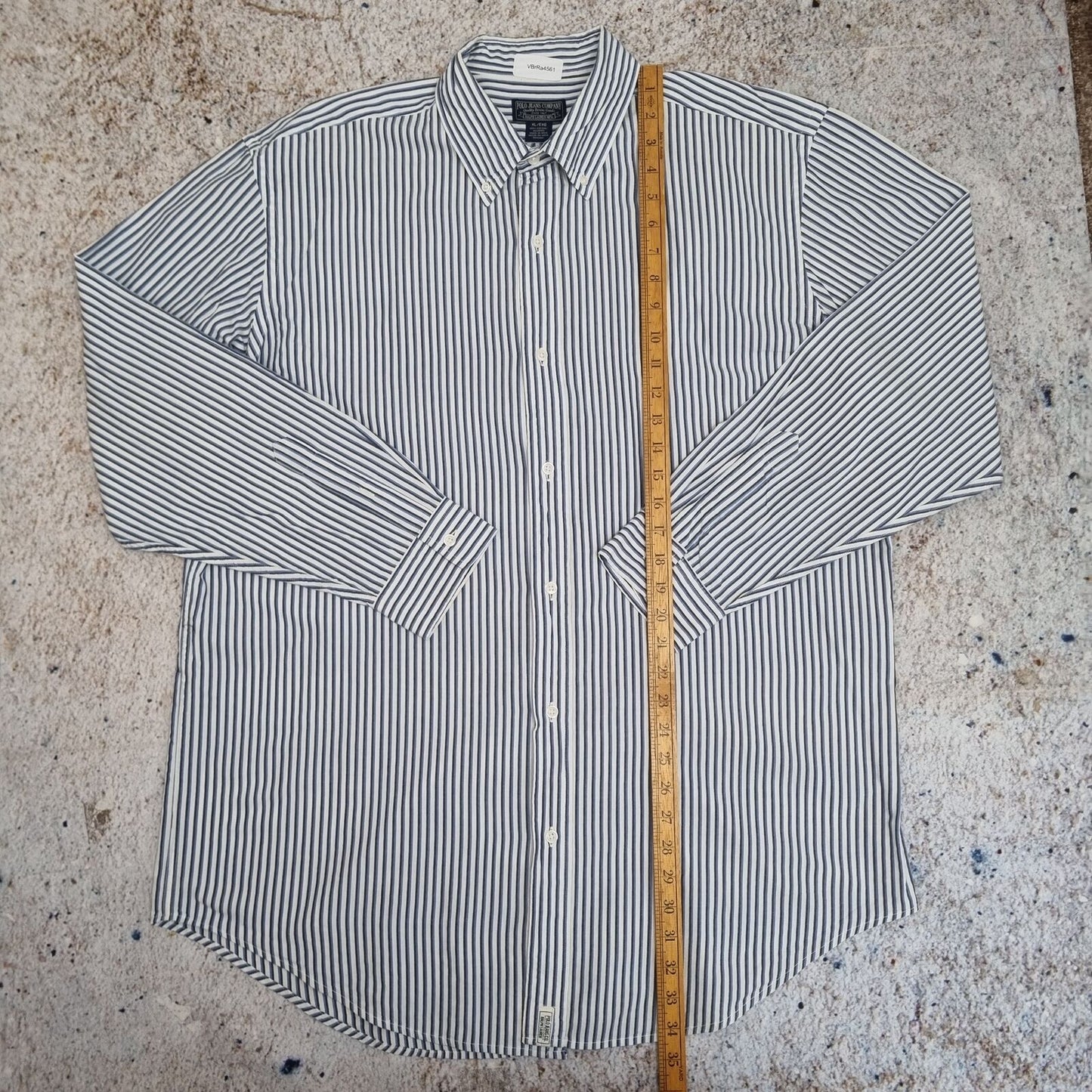 Polo Jeans  OXFORD SHIRT STRIPE - Blue - Size XL