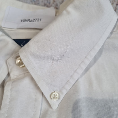 RALPH LAUREN OXFORD SHIRT CLASSIC FIT PLAIN TALL FIT - White - Size L