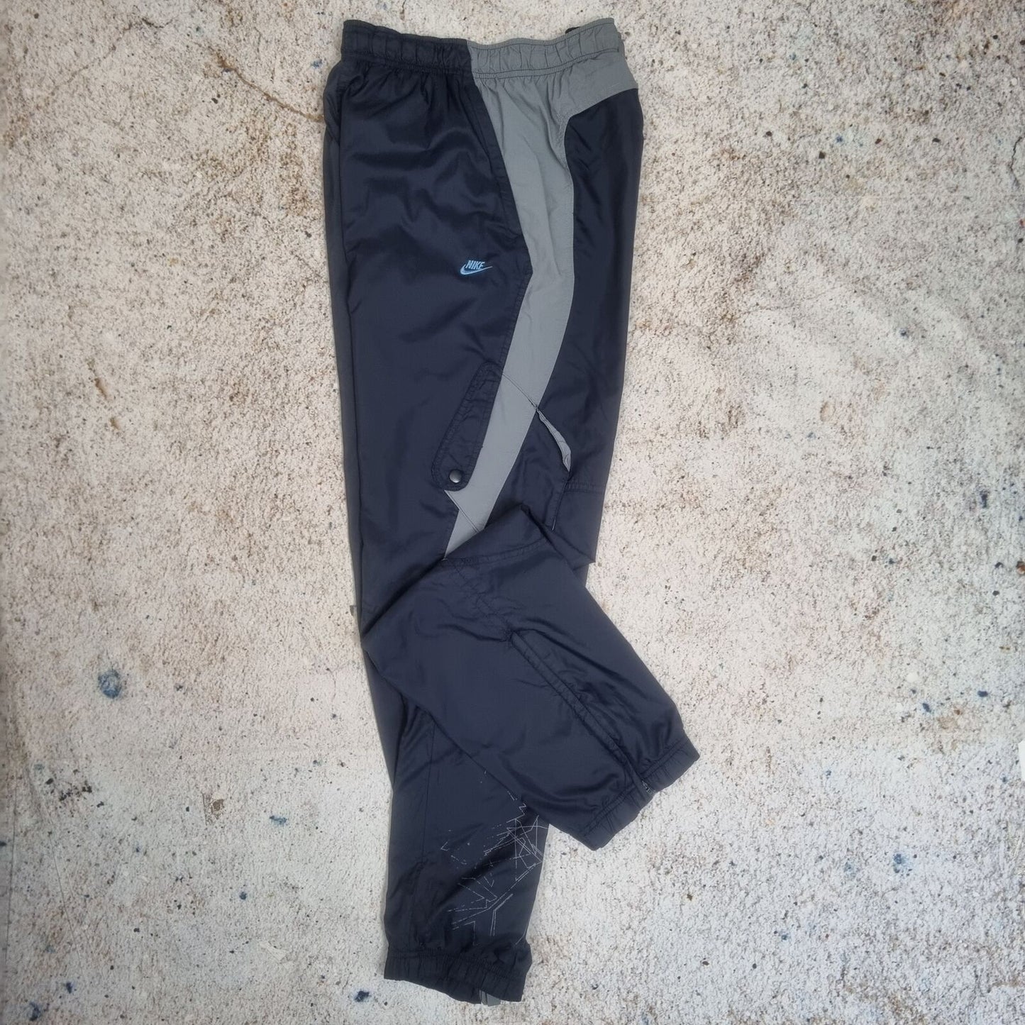 Nike PANNELED TRACK PANTS TROUSERS VINTAGE - Blue - Size M