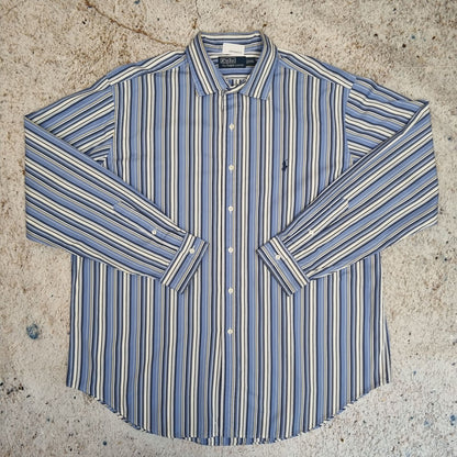 Polo Ralph Lauren  SMART SHRIT STRIPE - Blue - Size XXL