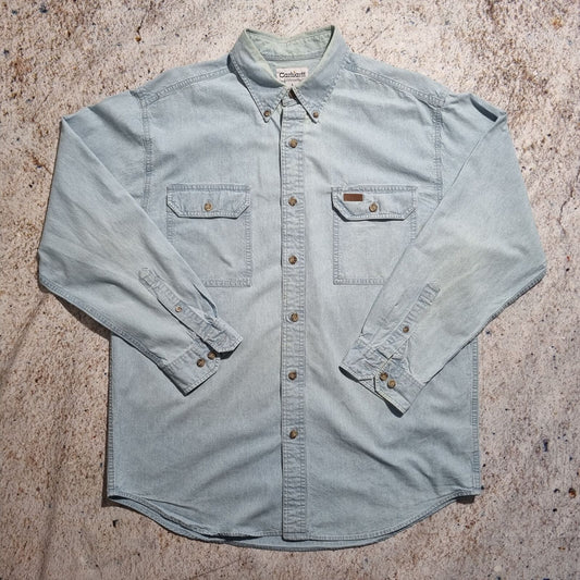 Carhartt WORK WEAR SHIRT DENIM STYLE - Blue - Size L