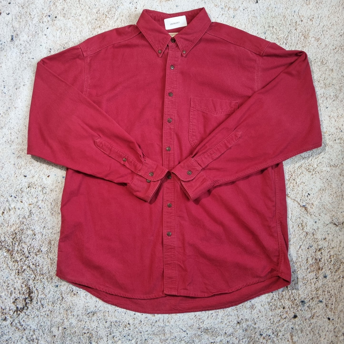 WOOLRICH FLANNEL SHIRT - Red - Size XL