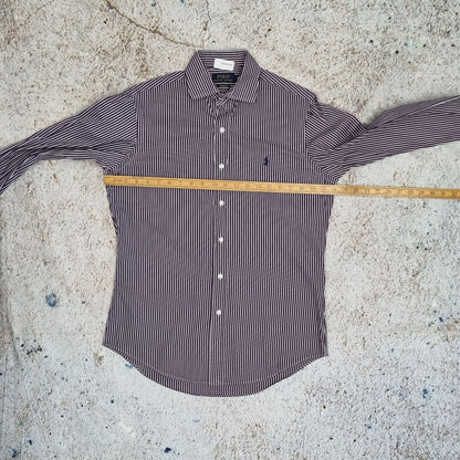 Polo Ralph Lauren SHIRT CUSTOM FIT STRIPE - Purple - Size 15